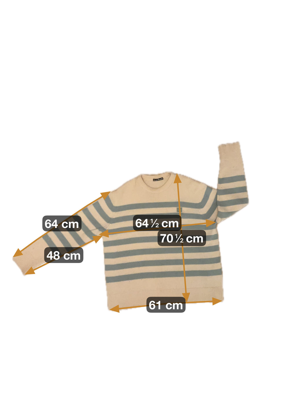 Acne Genser i 100% bomull - L