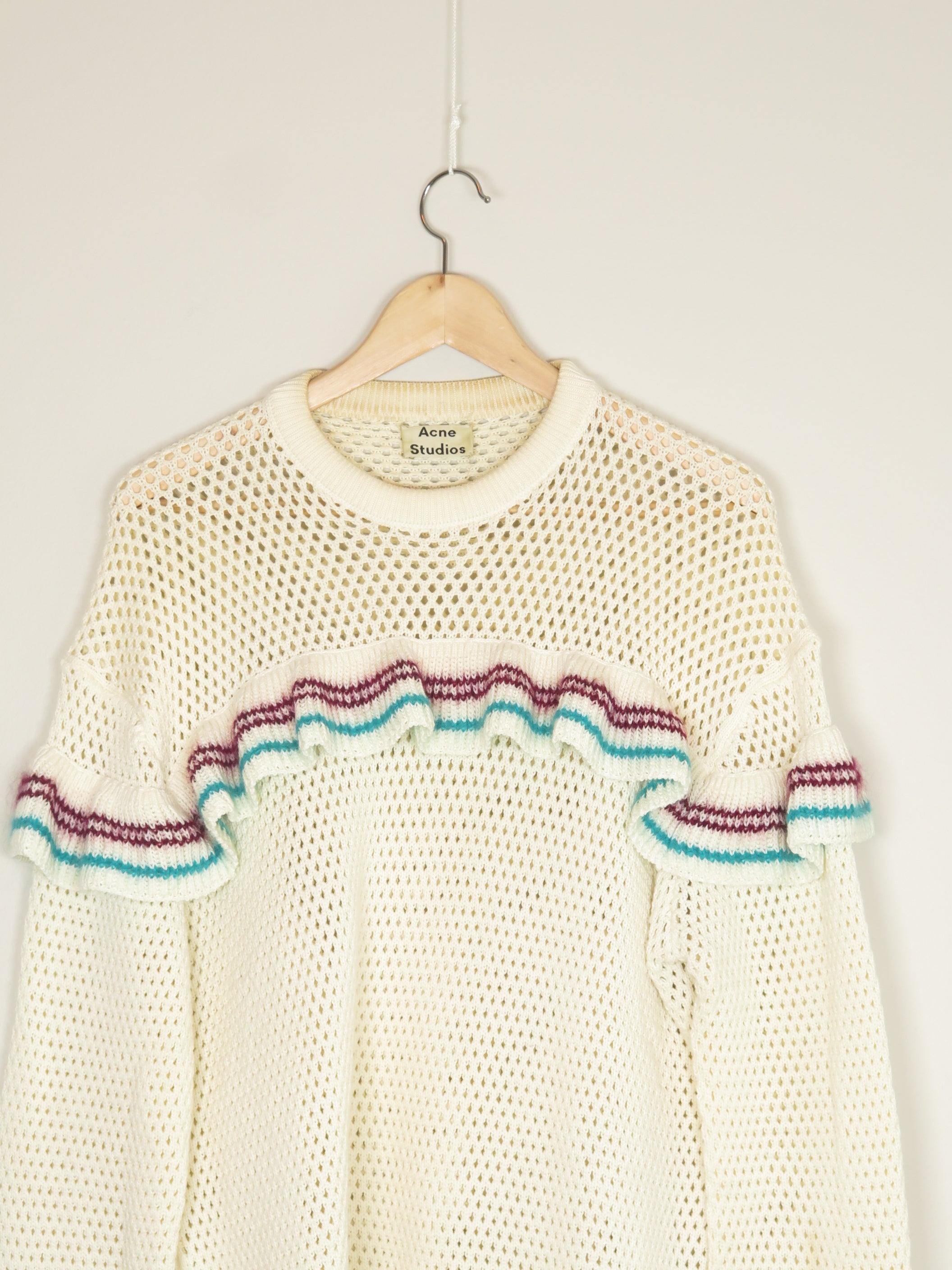 Acne Ruffled-trim Genser - L