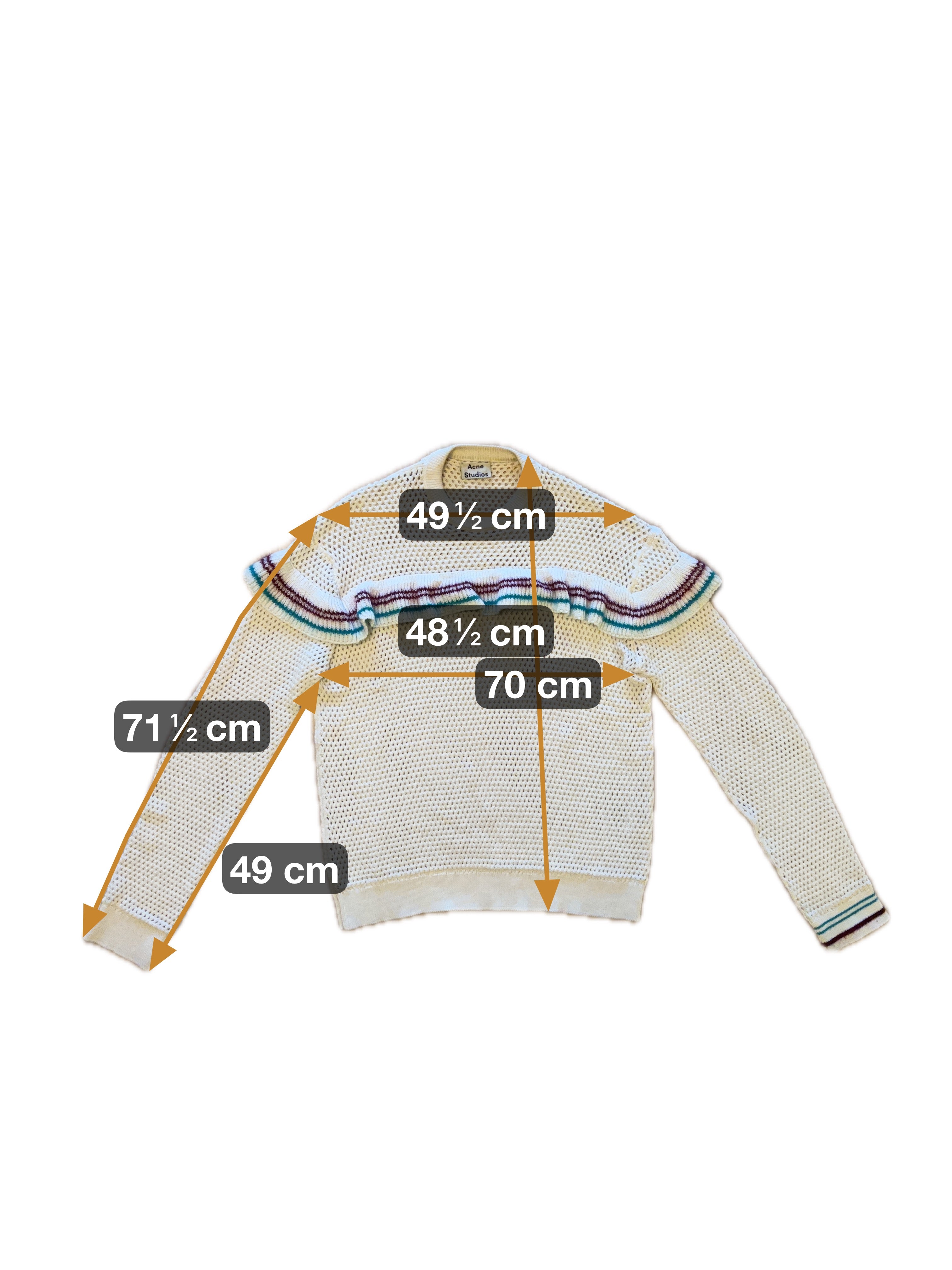 Acne Ruffled-trim Genser - L