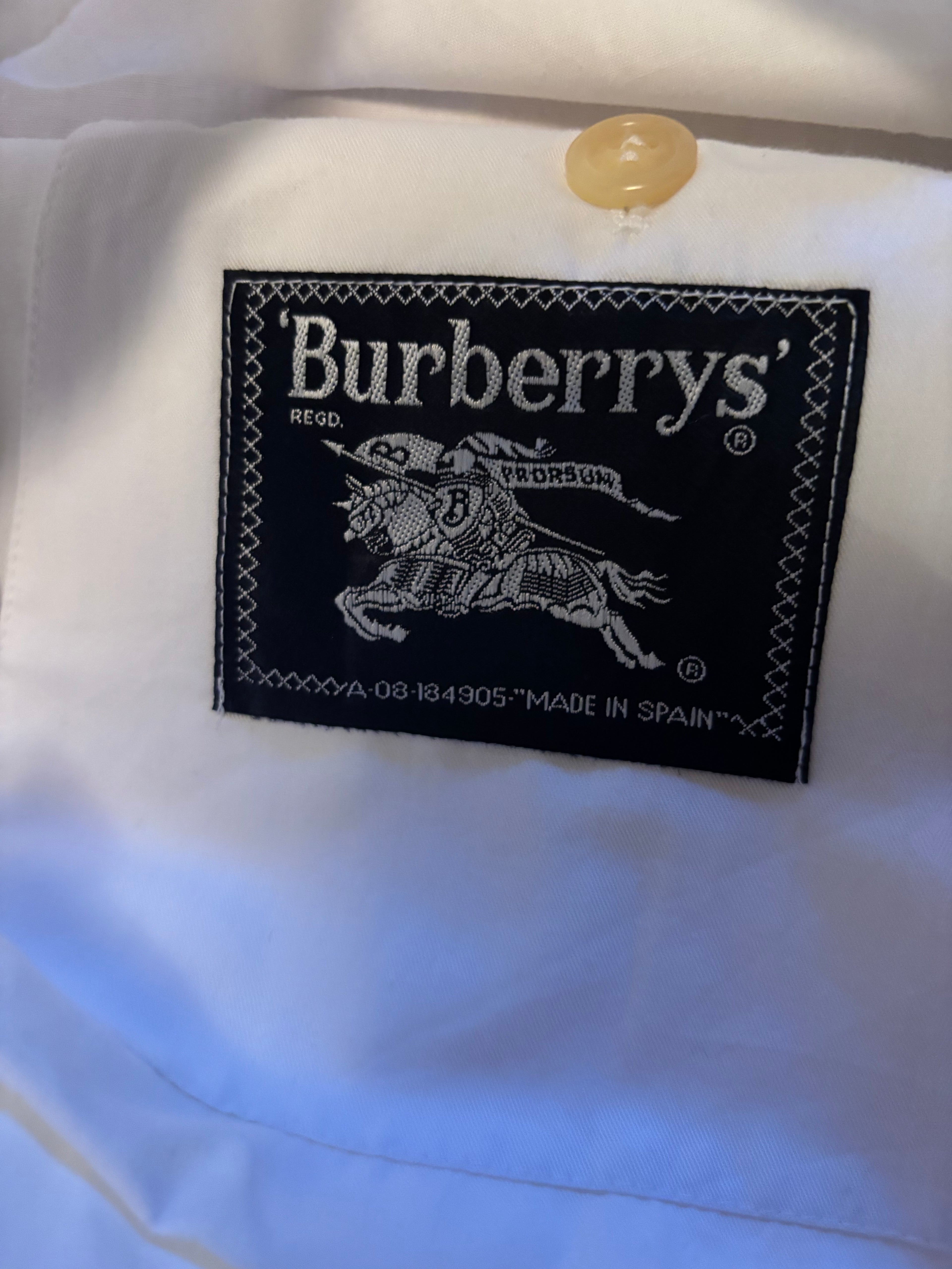 Burberry Hvit Jakke - S/M