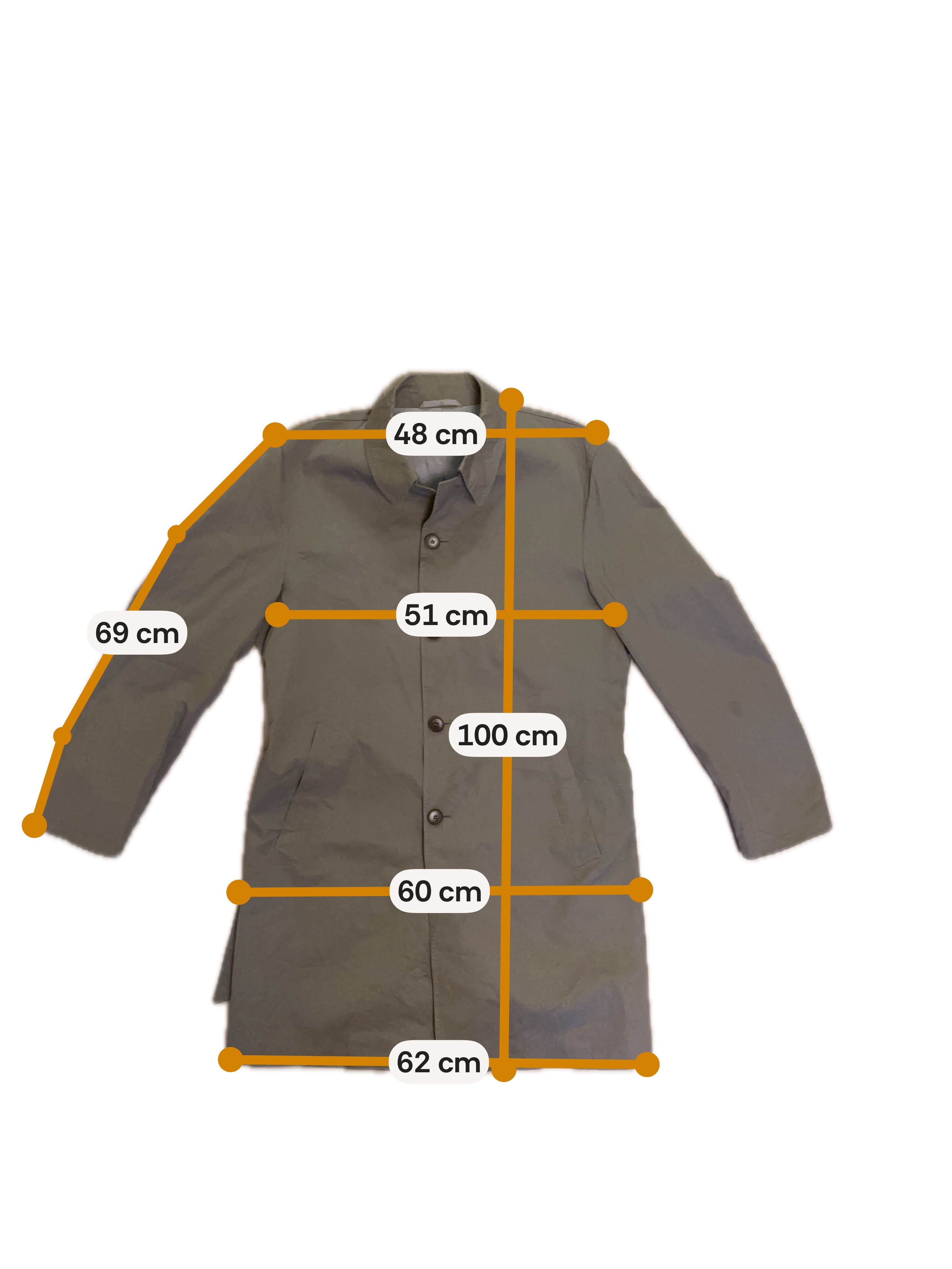 Hugo Boss Beige frakk - XL