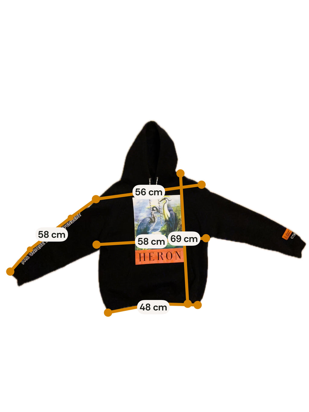 Heron Preston Svart Hoodie - L