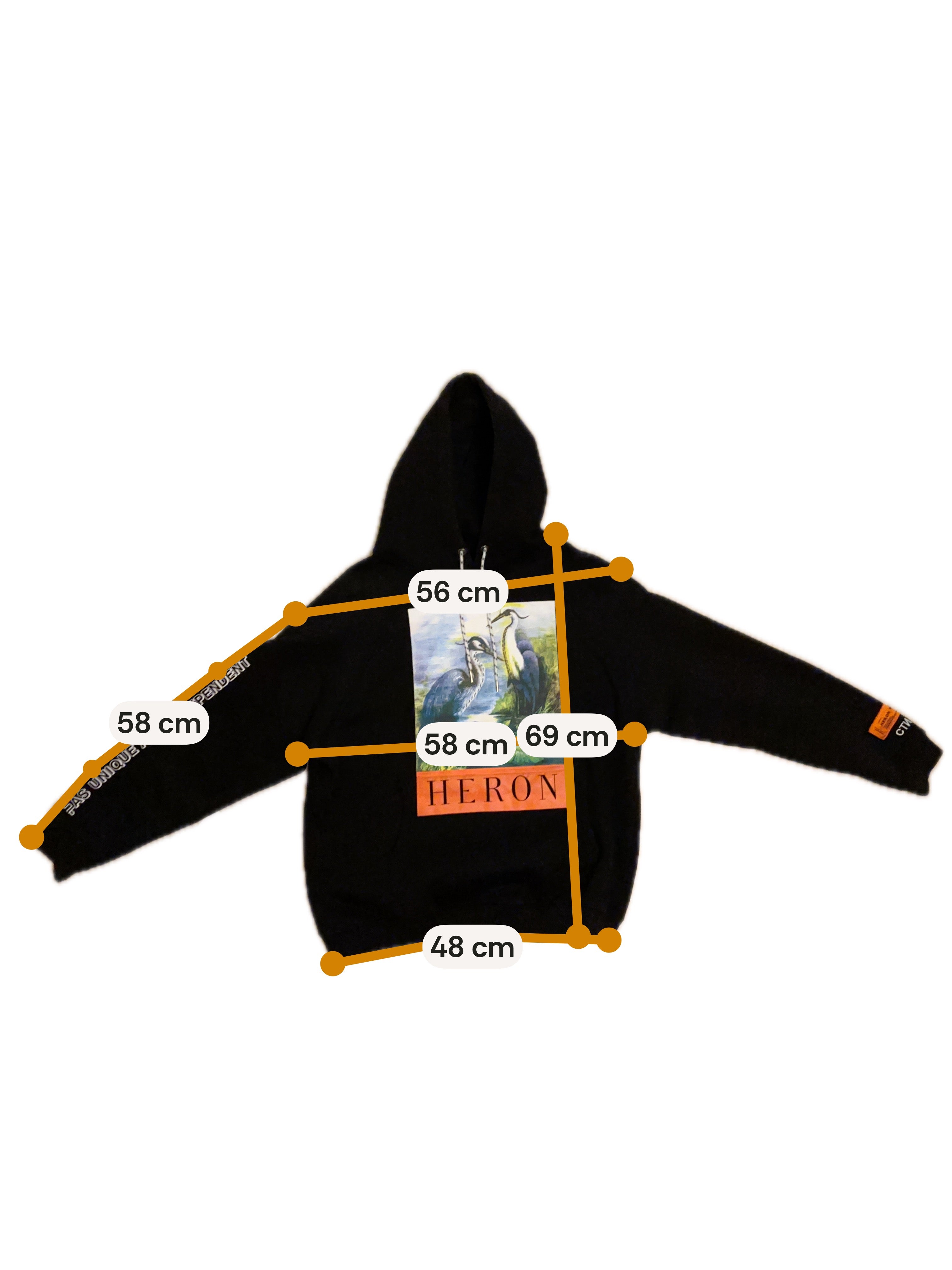 Heron Preston Svart Hoodie - L
