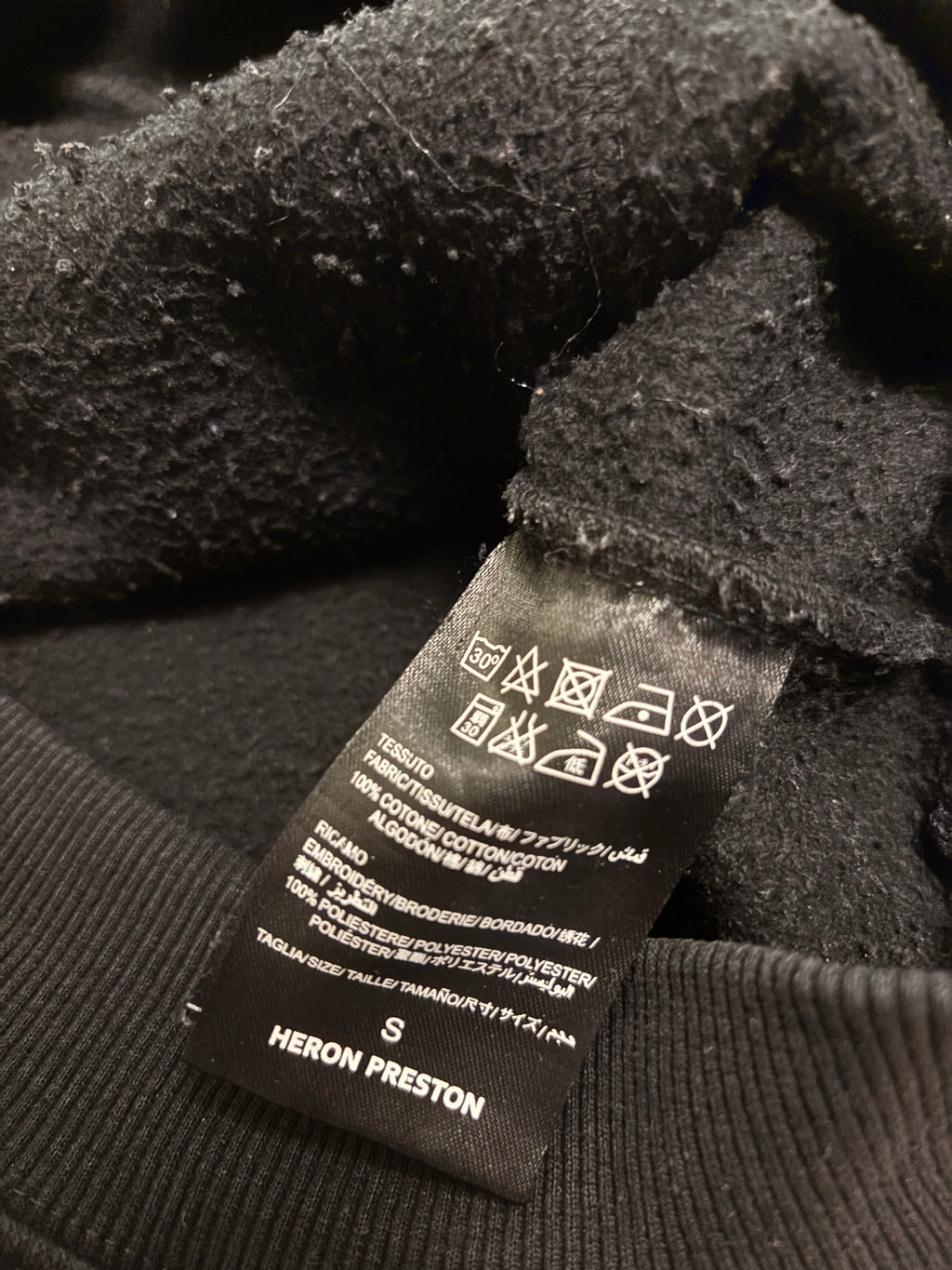 Heron Preston Svart Hoodie - L