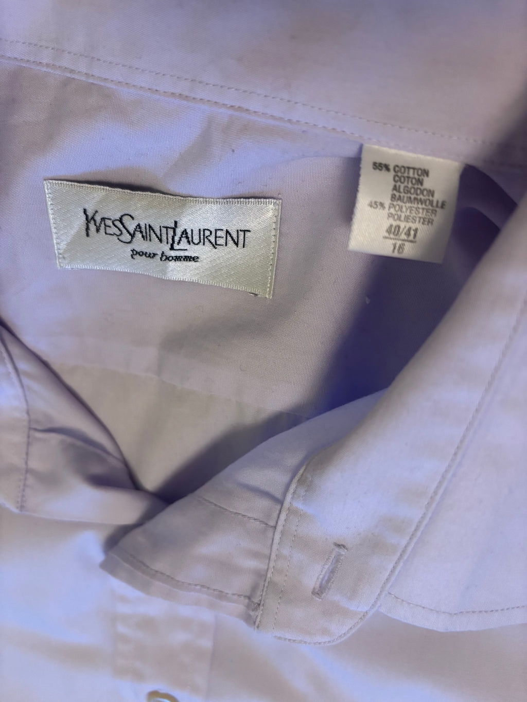 YSL Rosa/Lilla Skjorte - L/M