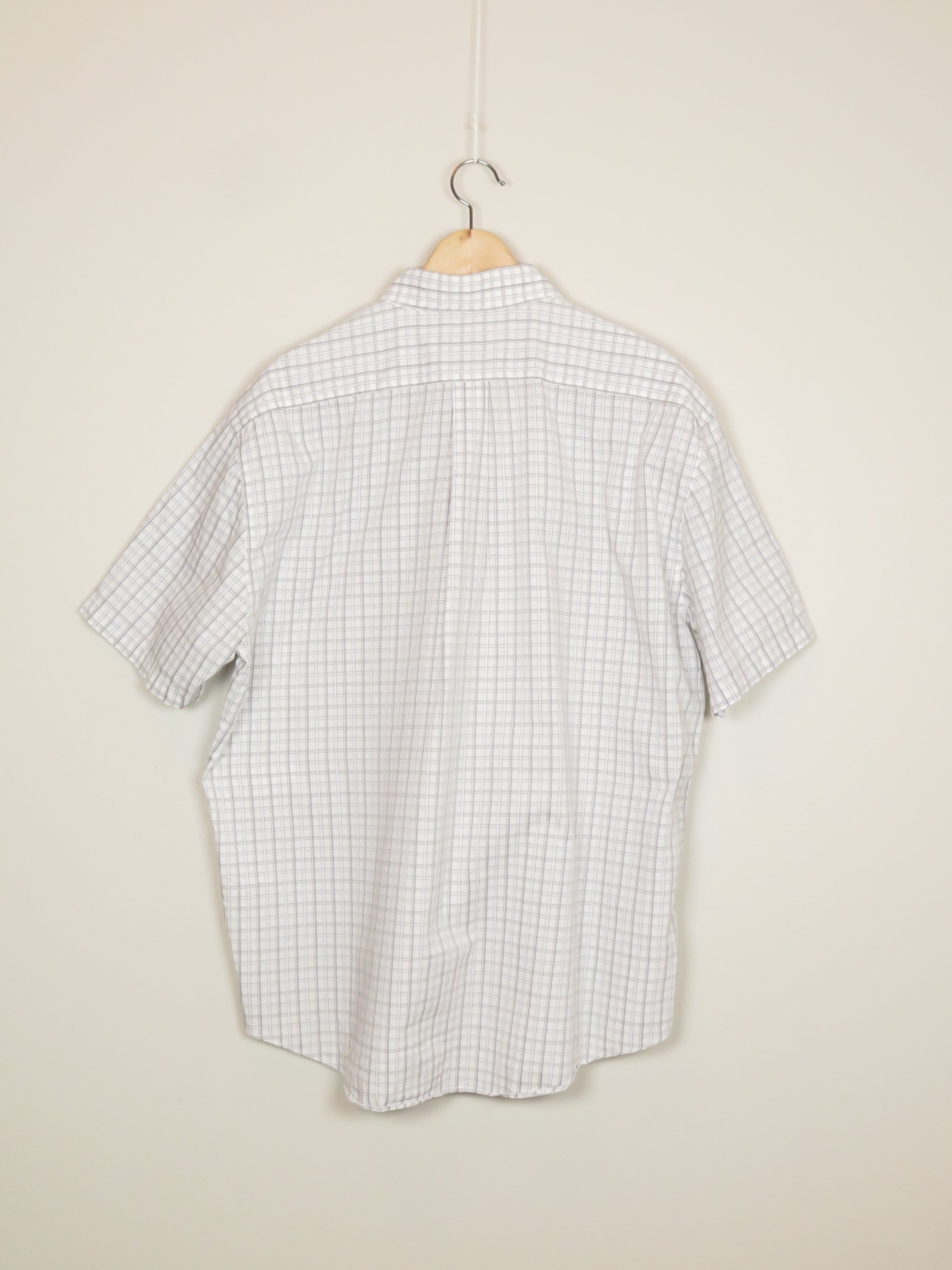 YSL Rutete Kortermet Skjorte - XL
