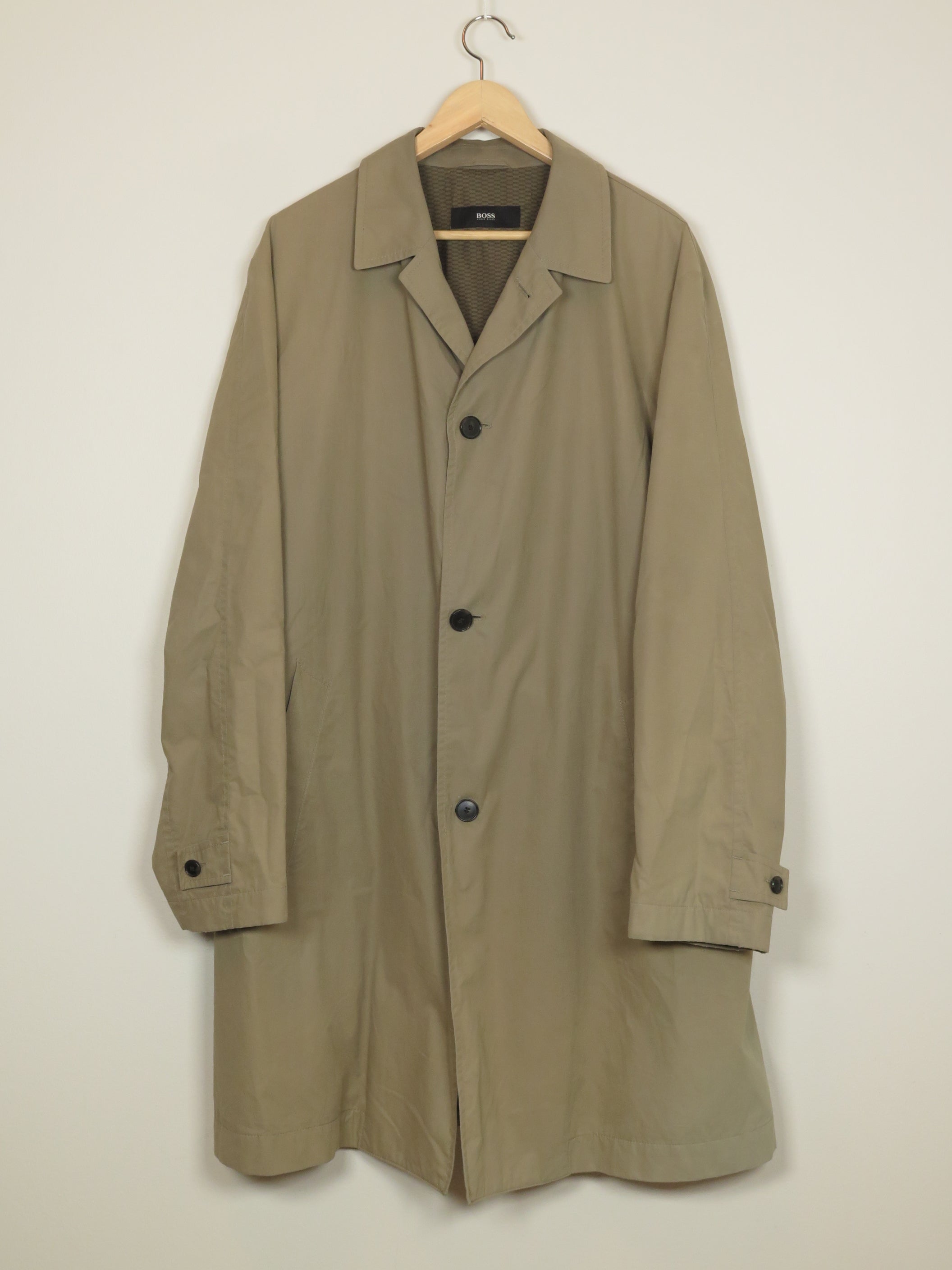 Hugo Boss Frakk/Trenchcoat Beige - XL