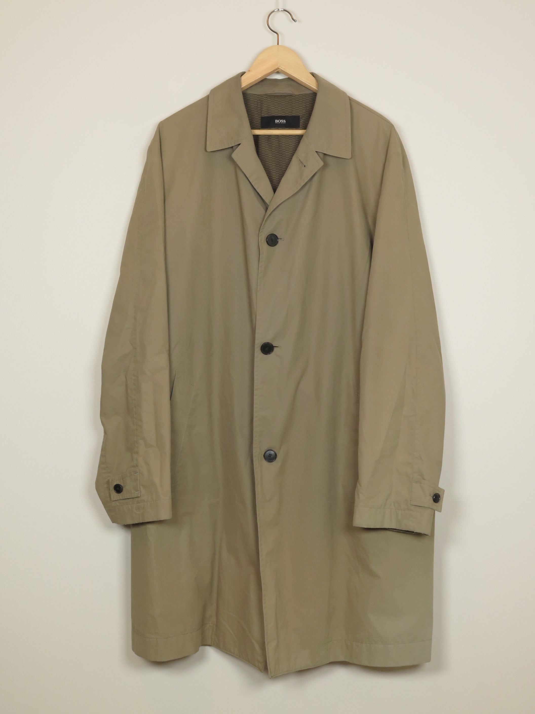 Hugo Boss Frakk/Trenchcoat Beige - XL