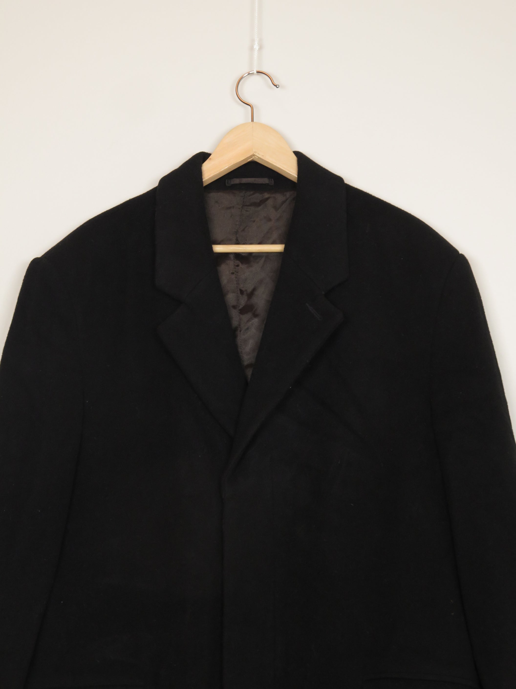 Lang Svart Frakk - M/L