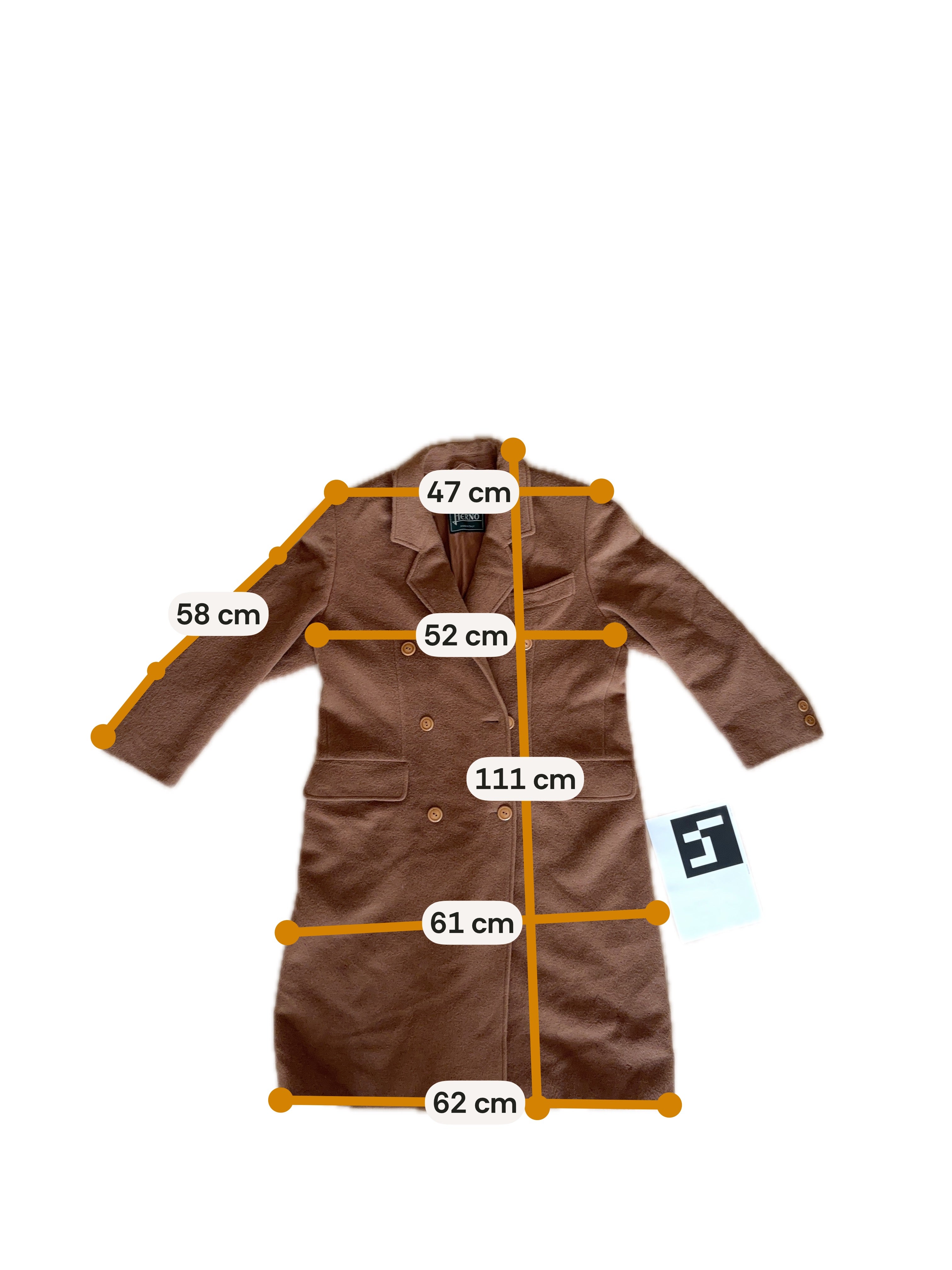 Beige Herno Frakk - S