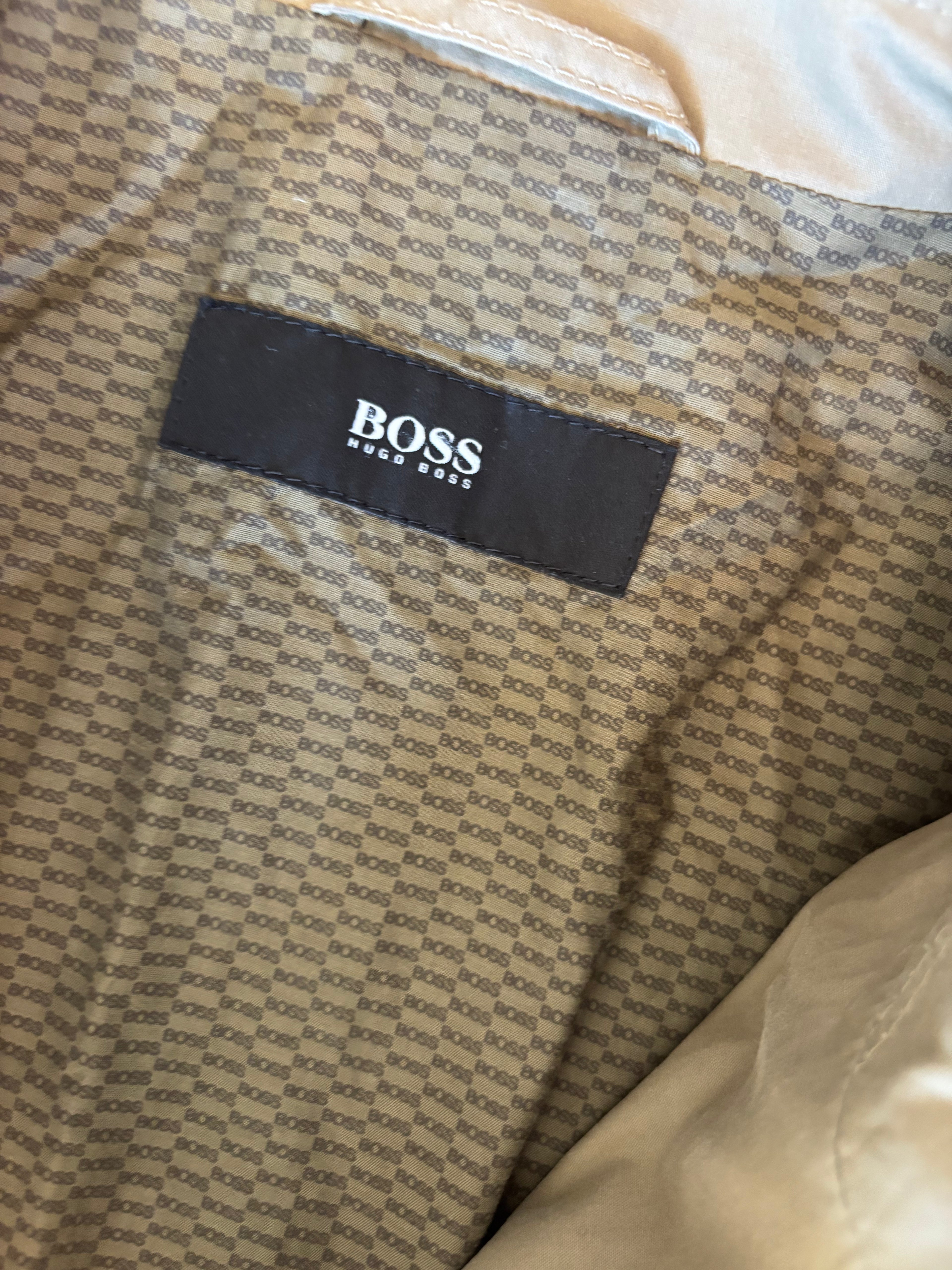 Hugo Boss Frakk/Trenchcoat Beige - XL