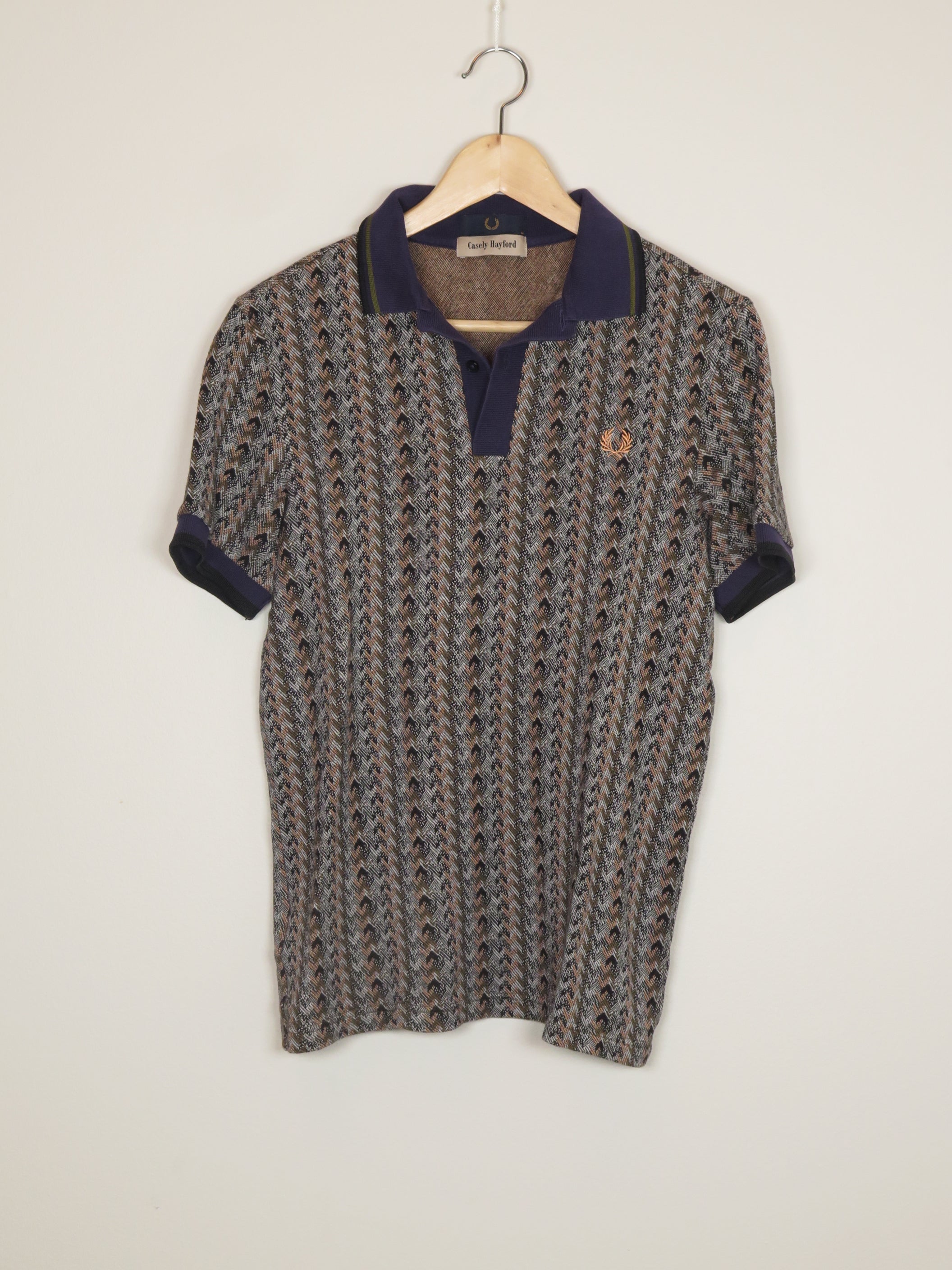 000016 - Fred Perry - T-shirt - Blue - S - Image 1