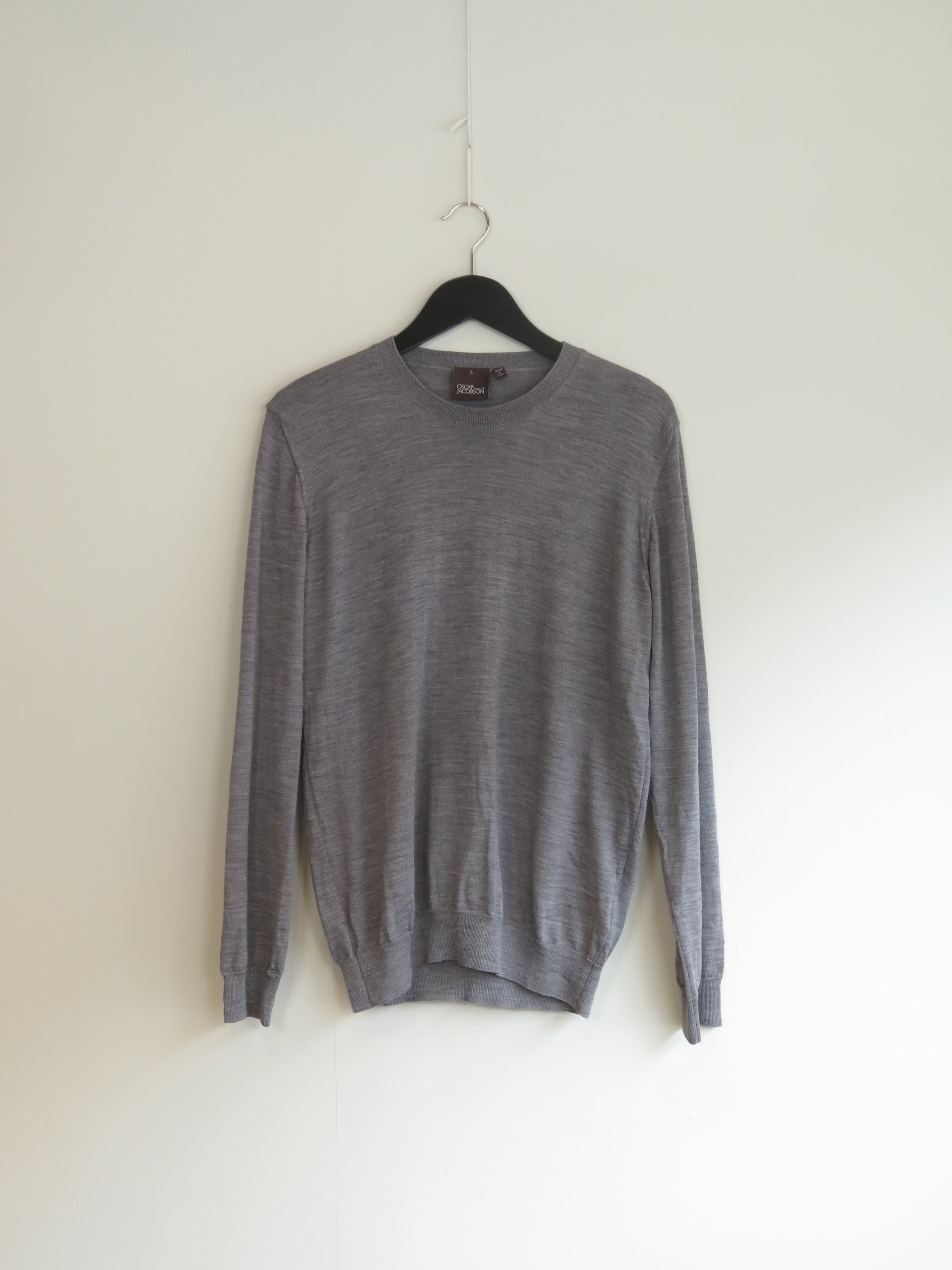 000780 - Oscar Jacobson - Sweaters - Gray - L - Image 2